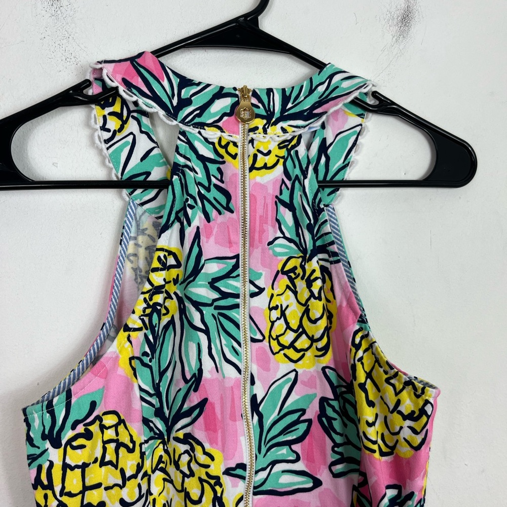Draper‎ James Pineapple Halter Dress Sz 2 - Picture 12 of 15